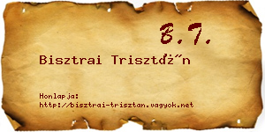 Bisztrai Trisztán névjegykártya